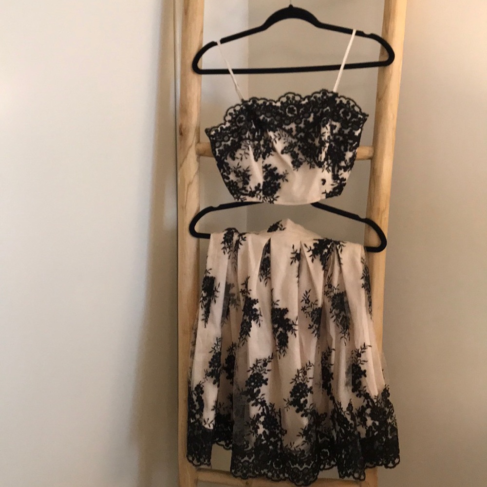 Beautiful Lace 2 piece Top and Skirt